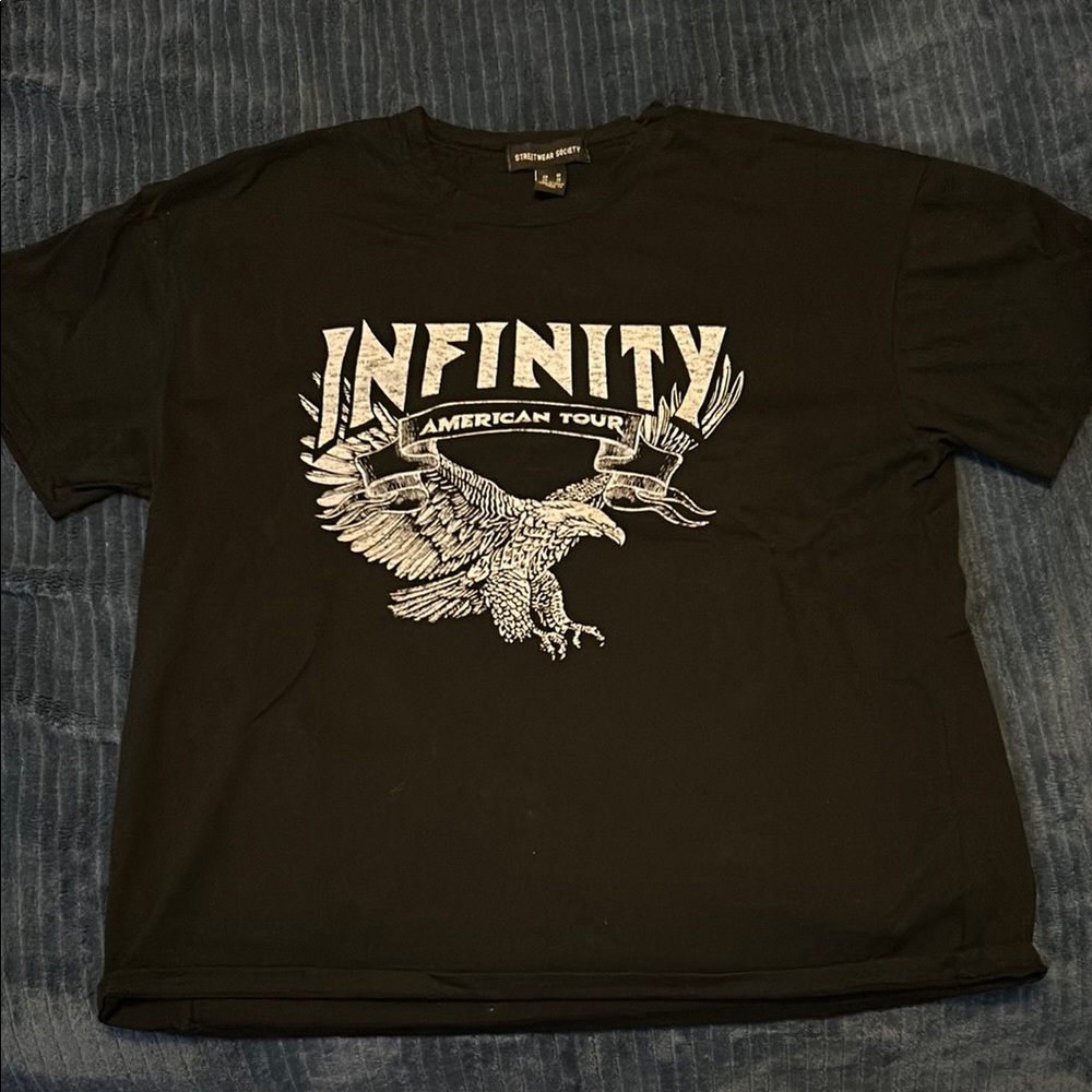 Infinity Black Graphic Tee - image 1
